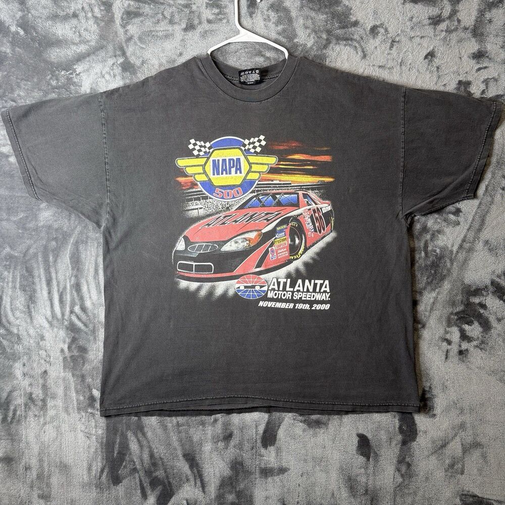Vintage Y2K NAPA 500 Atlanta Motor Speedway #56 Double Sided Graphic T-Shirt 2X